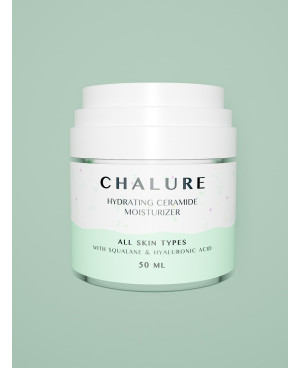 Chalure Moisturizing Ceramide Face Cream with Hyaluronic Acid and Squalane