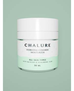 Chalure Moisturizing Ceramide Face Cream with Hyaluronic Acid and Squalane