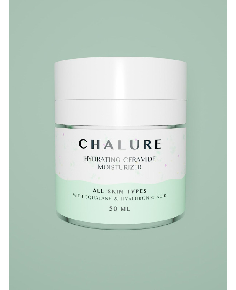 Chalure Moisturizing Ceramide Face Cream with Hyaluronic Acid and Squalane