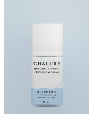 Chalure Firming and Moisturizing Eye Cream with Ceramides, Bakuchiol, and Hyaluronic Acid