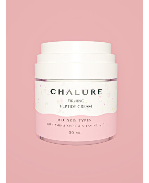 Chalure firming facial peptide cream with amino acids and vitamins E and F