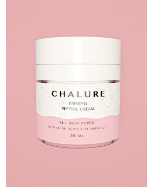 Chalure firming facial peptide cream with amino acids and vitamins E and F