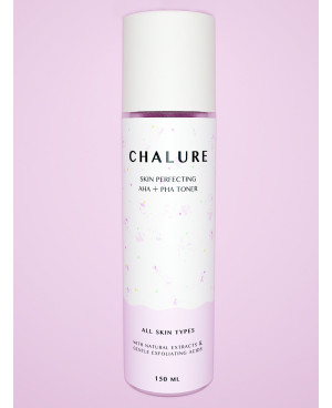 Chalure face-perfecting AHA + PHA toner with natural extracts and gentle acids