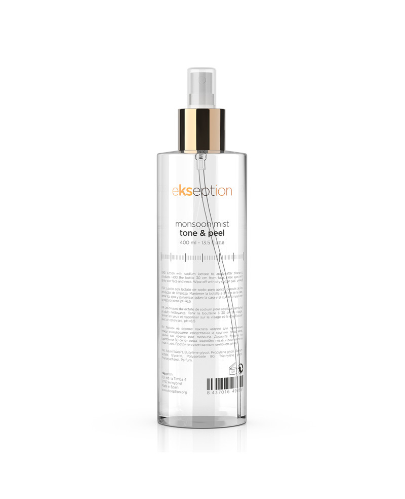 EKSEPTION Monsoon Mist Tone & Peel/ Refreshing and Moisturizing Spray Toner, 400ml
