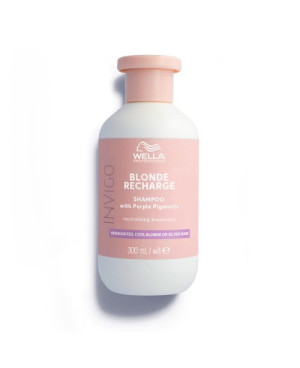 Wella Professionals INVIGO Cool Blonde Recharge Color Refreshing Shampoo Yellow Tone Neutralizing Shampoo 300ml