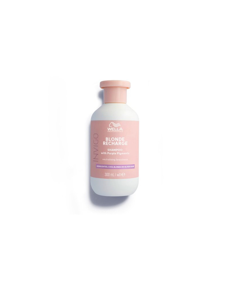 Wella Professionals INVIGO Cool Blonde Recharge Color Refreshing Shampoo Yellow Tone Neutralizing Shampoo 300ml