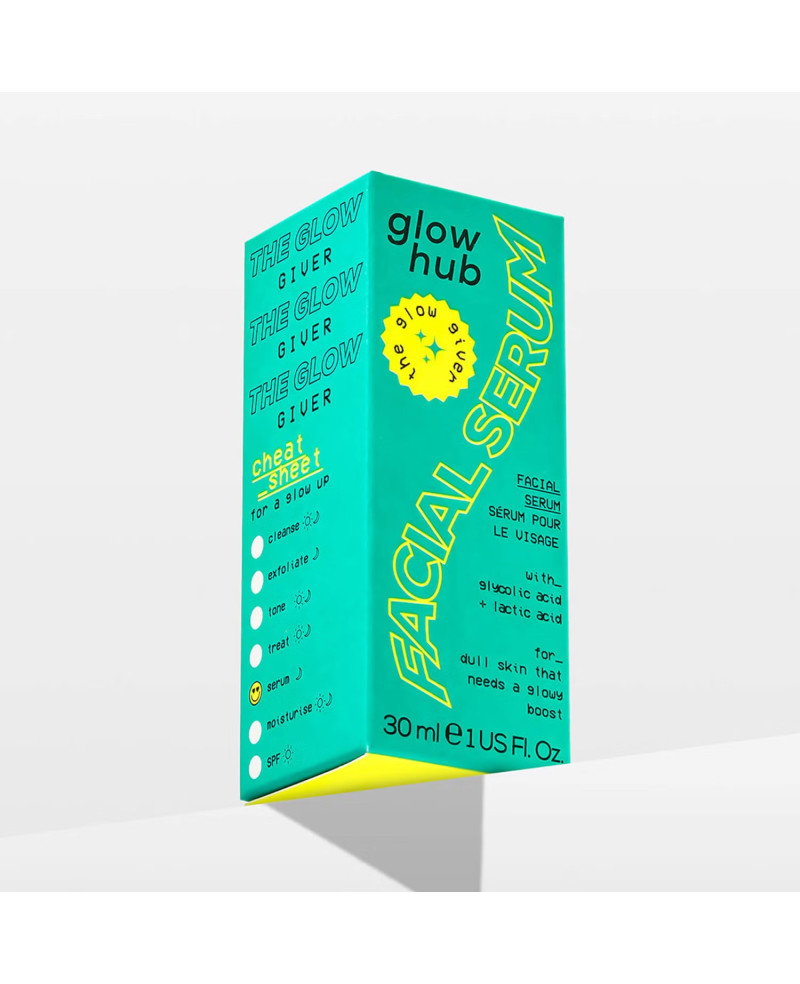 Glow hub the glow giver serum with AHA acids 30ml.