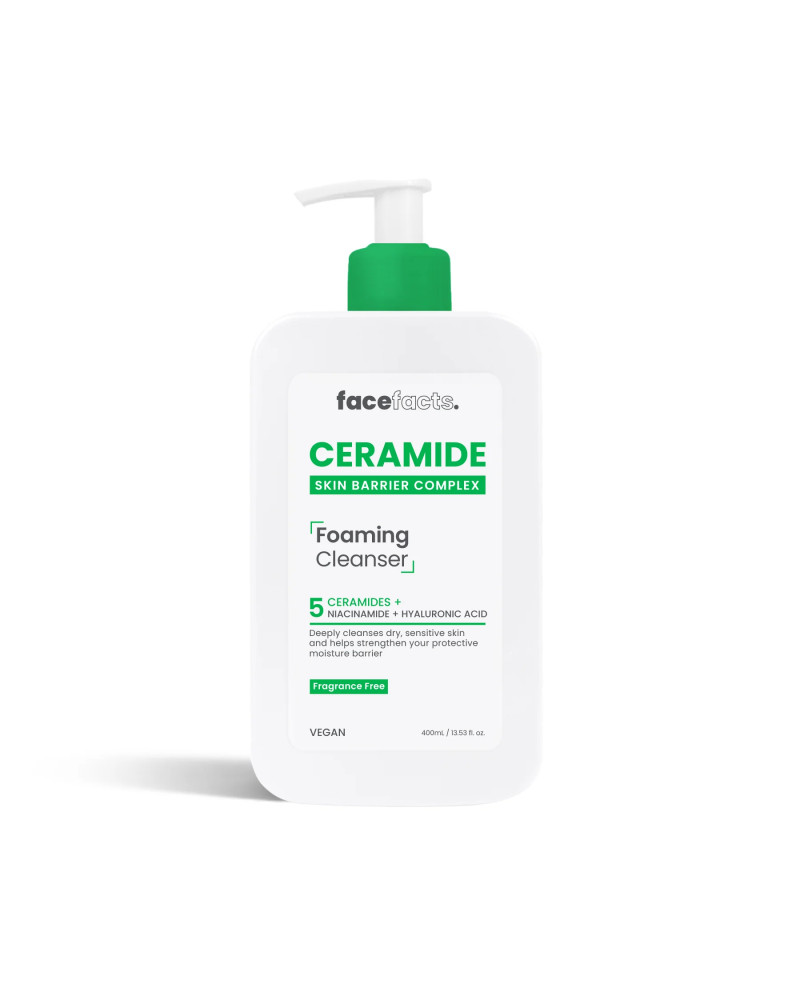 Face facts foaming ceramide cleanser 400ml.