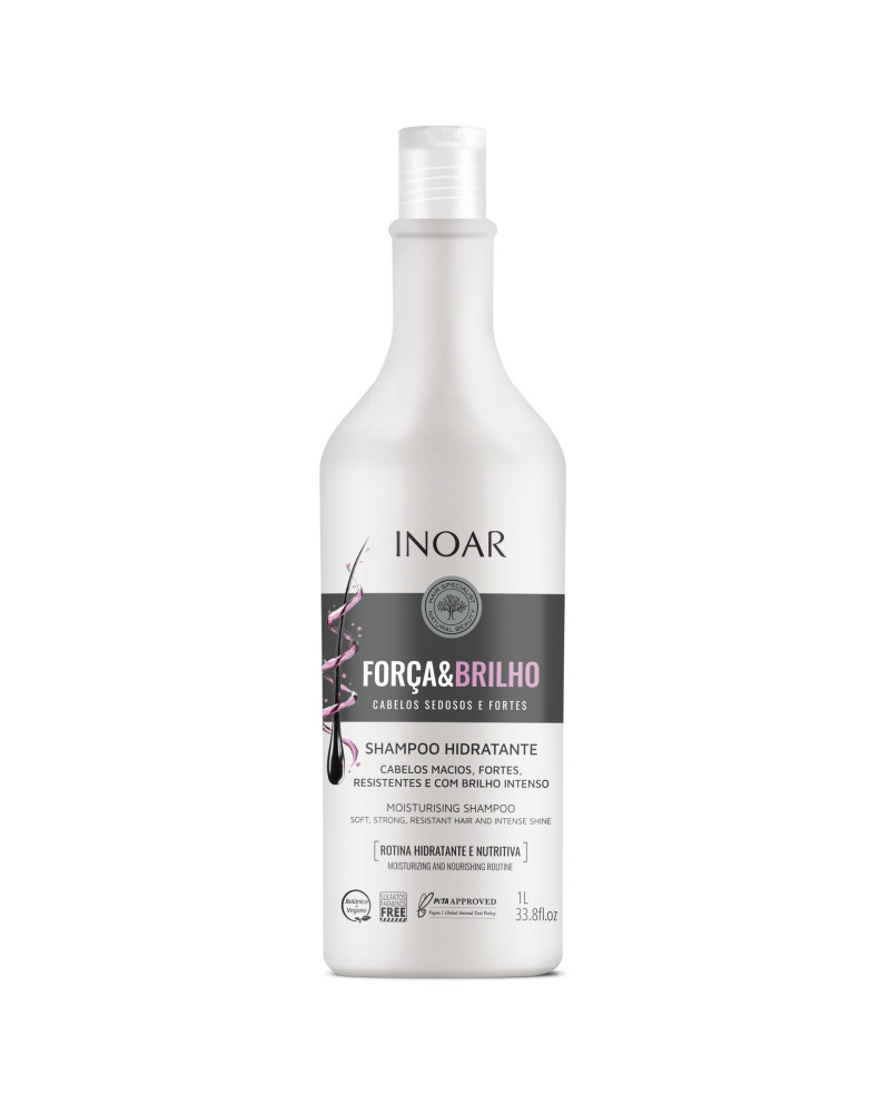 INOAR Força & Brilho Shampoo - Moisturizing Shampoo 1000 ml.