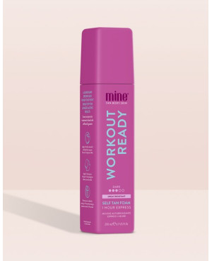 Mine tan sweat-resistant dark self-tanning foam 200ml.