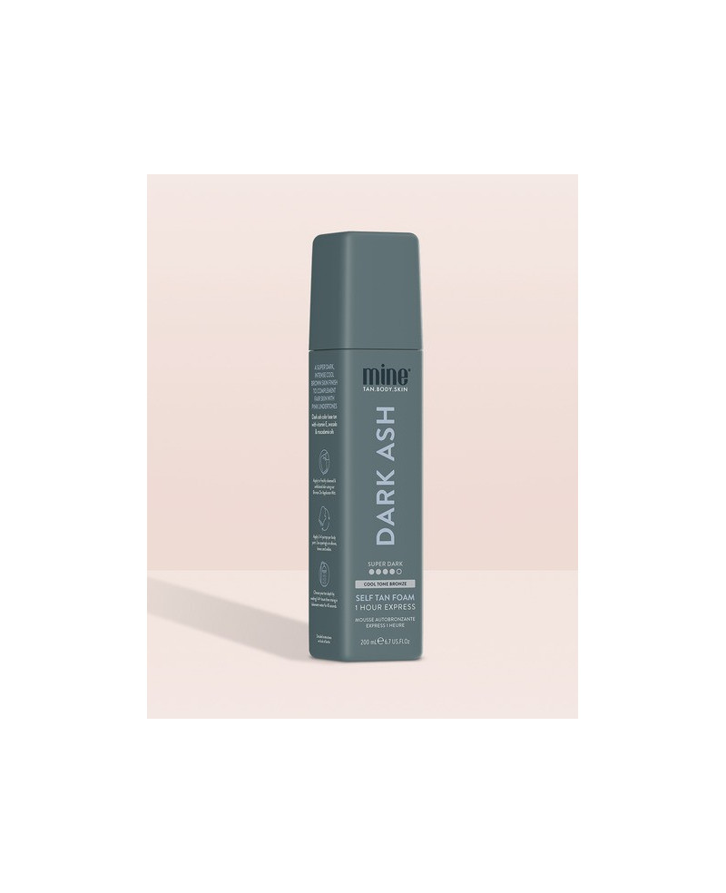 Mine tan Dark ash foam for light skin 200ml.