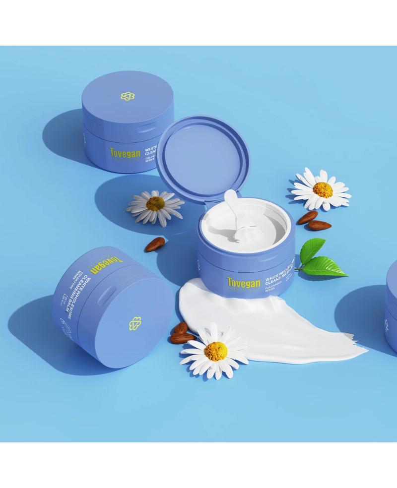 Tovegan white wholesome cleansing balm 120ml