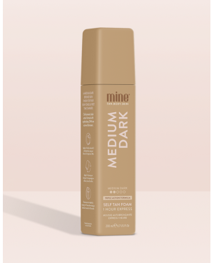 Mine tan Medium dark self-tanning foam 200ml.