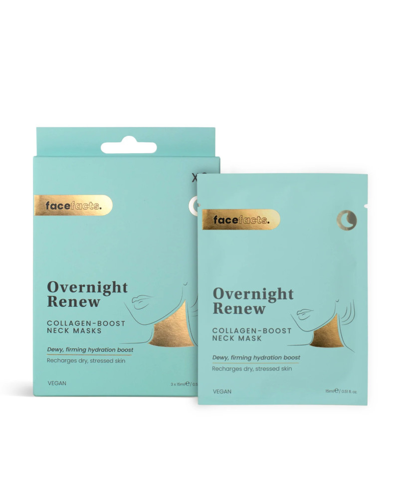 Face facts overnight firming neck mask 3pcs