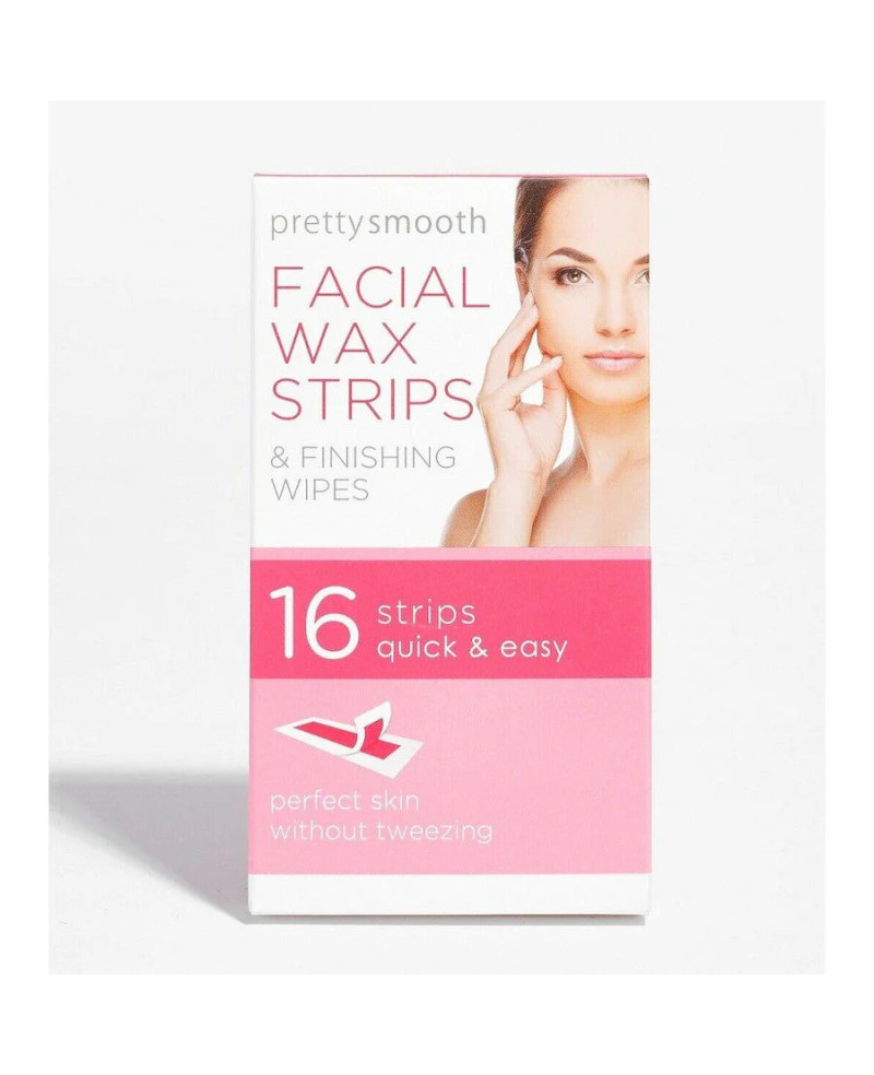 Face facts Pretty smooth wax strips for face hair removal 16pcs.