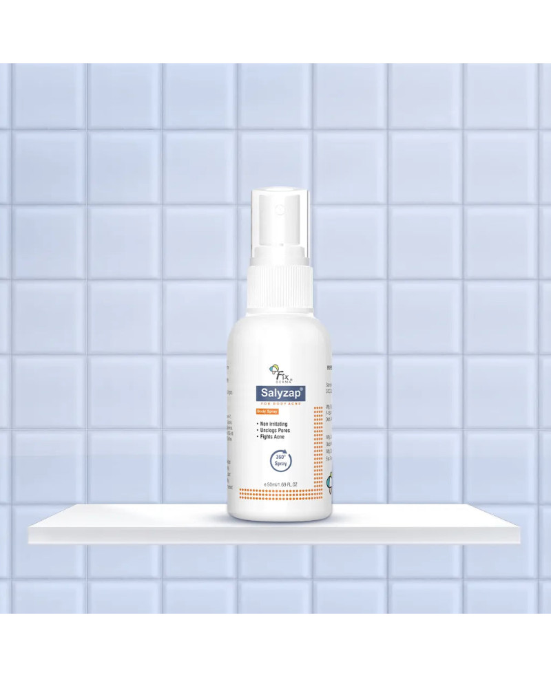 Fixderma Salyzap Body Spray for Acne-Prone Skin with 2% BHA 50ml