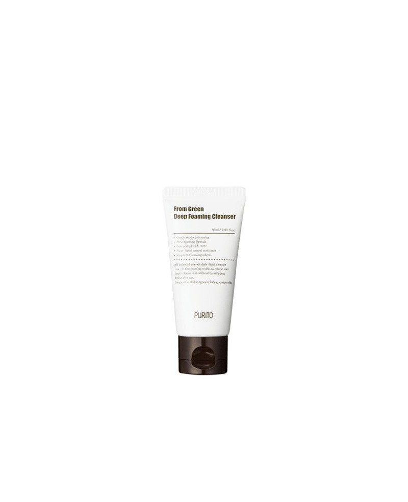 Purito From green deep foaming cleanser gentle facial cleanser 30ml.