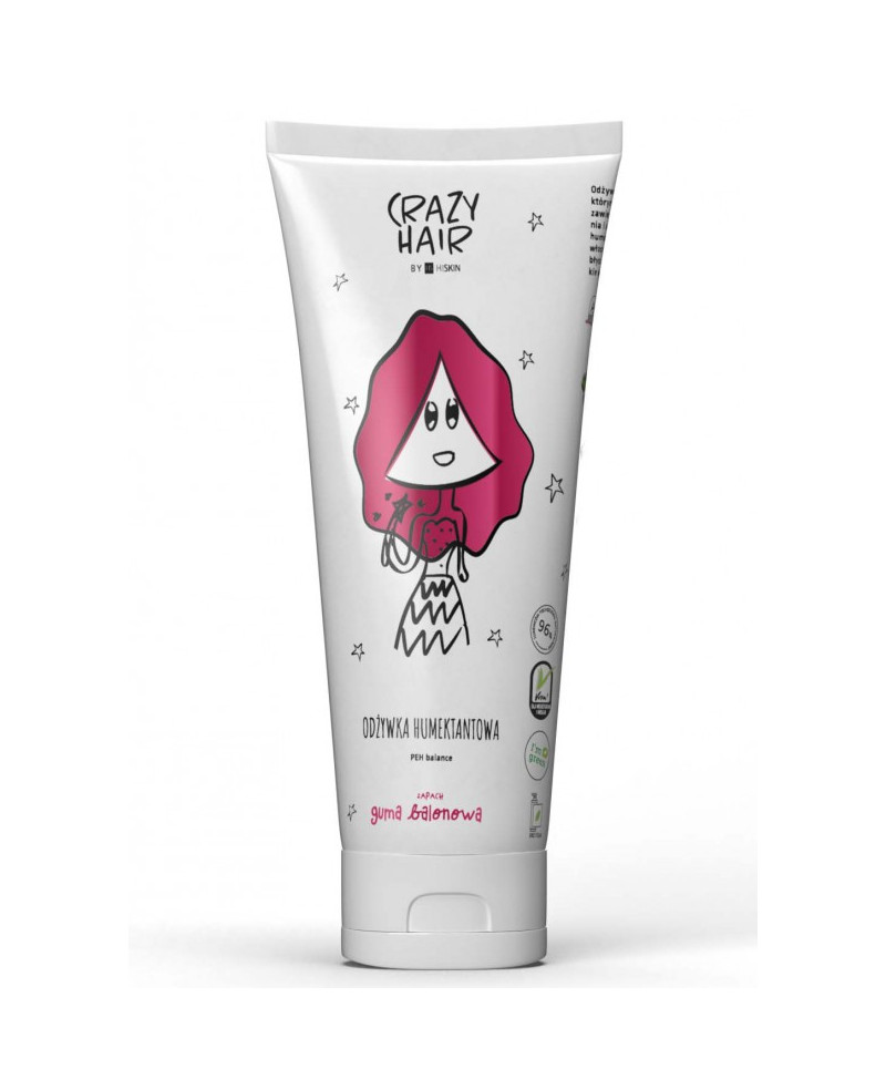 Crazy hair moisture-retaining conditioner for dry and coarse hair "Bubble gum" 250ml