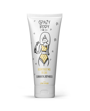 Crazy body glow-inducing body souffle "Pina Colada" 250ml