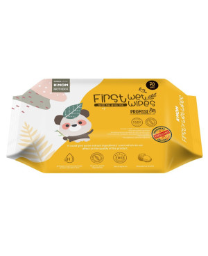 K-MOM Organic Wet Wipes “Panda” (70 pcs.)