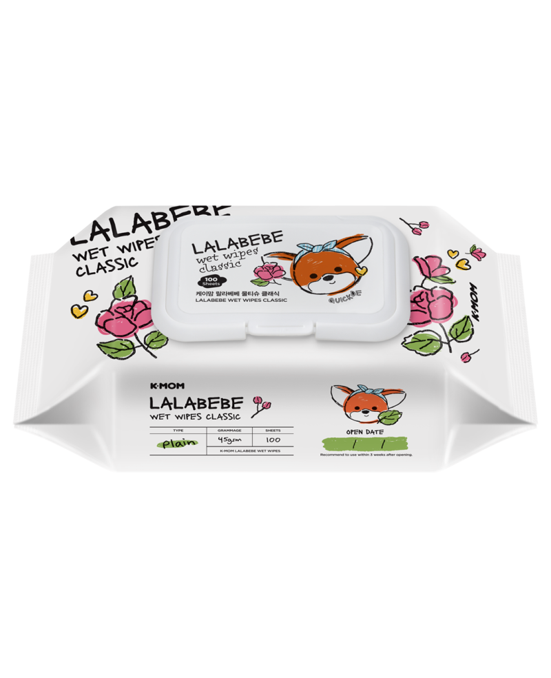 K-MOM Lalabebe Organic Wet Wipes CLASSIC (100 pcs.)