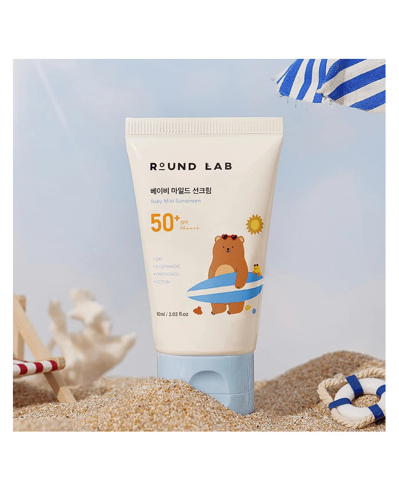 Round lab Baby Mild Sunscreen SPF 50+ PA++++ mineral sunscreen 60ml.