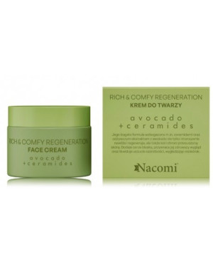 Nacomi rich&comfy avocado + ceramides face cream with ceramides 40ml.