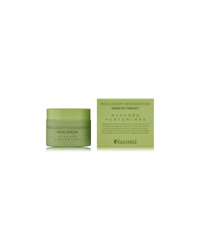 Nacomi rich&comfy avocado + ceramides face cream with ceramides 40ml.