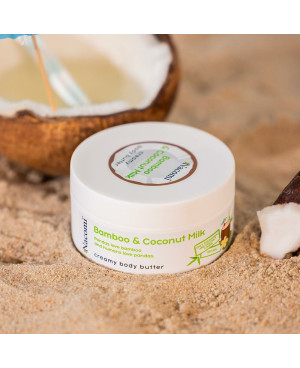 Nacomi moisturizing body butter Bamboo & coconut milk 100ml.