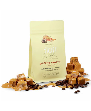 Fluff body scrub “coffee and caramel” 100g.