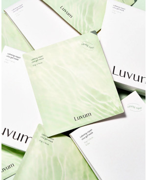 Luvum “calming repair” gel sheet mask