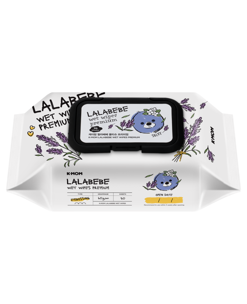 K-MOM Lalabebe Organic Wet Wipes PREMIUM (70 pcs.)